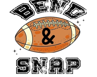 Bend and Snap Football PNG, Funny Game Day PNG, Touchdown Retro Football Sublimation Design, Fall Sports Shirt Digital Download