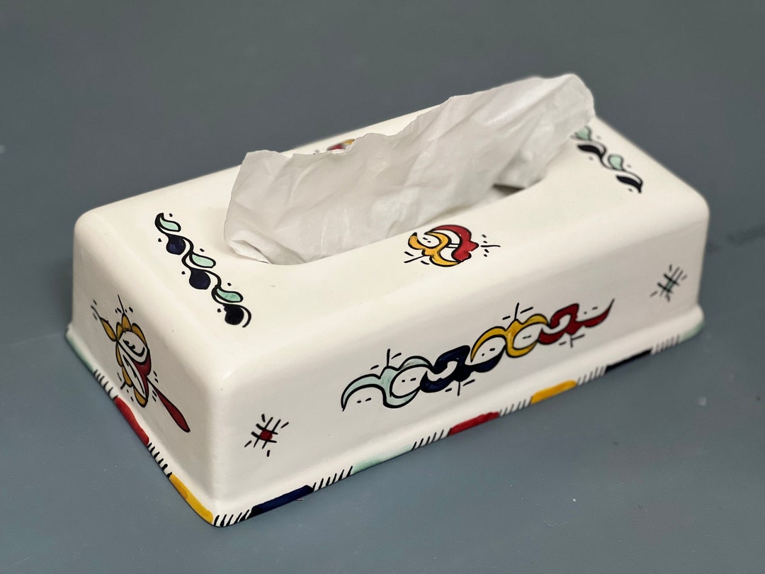 Pottery Tissue Box Cover Pottery Box Moroccan Craft Etsy