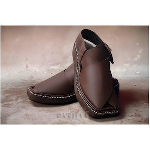 Kaptaan Hot-Chocolate colour Chappal/Peshawari Chappal/Handmade Peshawari Chappal/Genuine Leather Chappal/Men Eid Footwear/Afghani Footwear