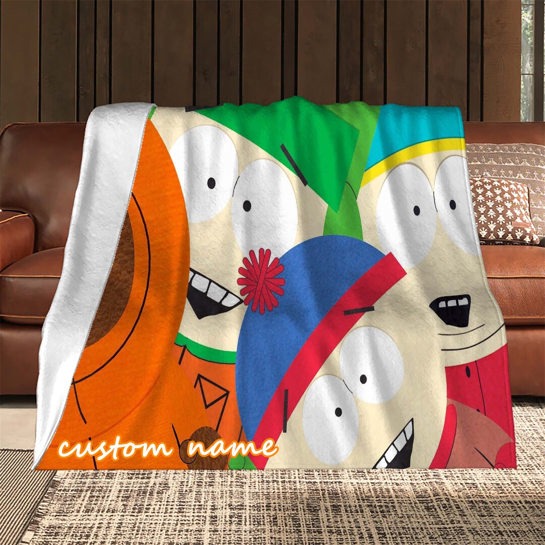 South Park Blanket Custom Name Blanket Christmas Blanket Etsy