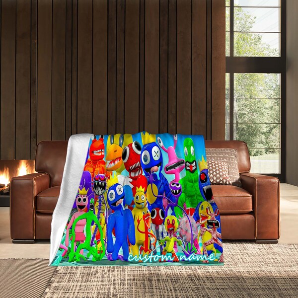 Rainbow Blanket Etsy