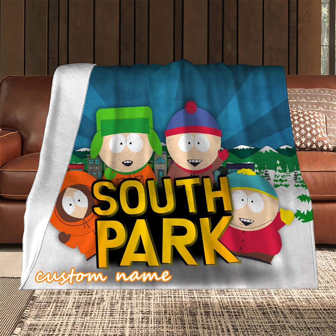 South Park Blanket Custom Name Blanket Christmas Blanket Etsy