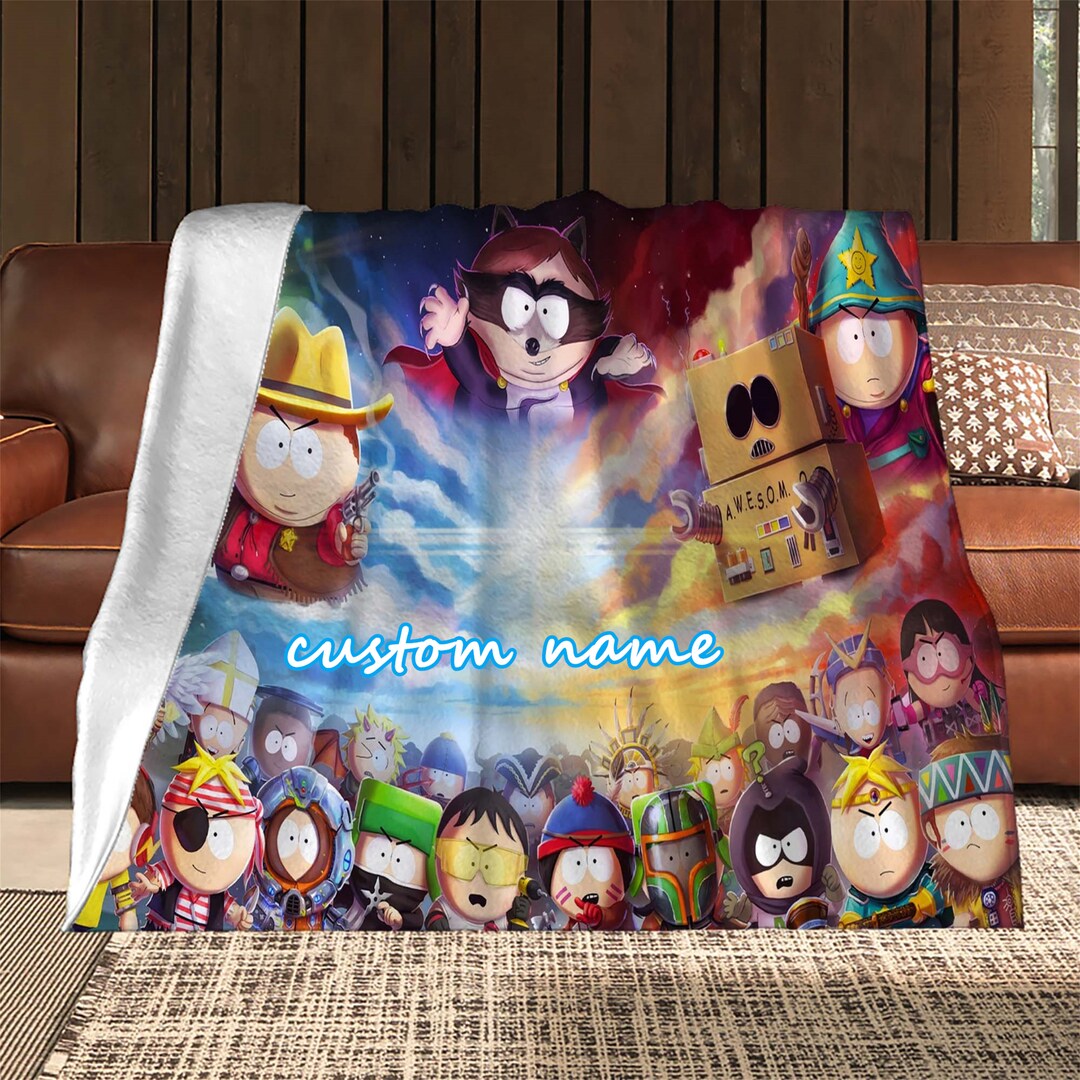South Park Blanket Custom Name Blanket Christmas Blanket Etsy