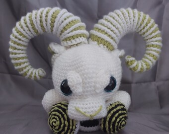 Handmade Crochet Baphomet Plush Pentagram Goat Doll Cute Gift For Goth Emo Alterative Occult Demonic Decor Beetlejuice Inspired