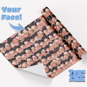 Personalised Wrapping Paper | Any Face All Over Print