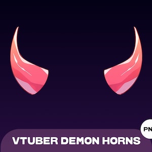 VTUBER Demon Horns | Fantasy Horns | Red Horns | Cute Horns | Vtuber Asset | Stream decoration | Vtuber Halloween | Digital download