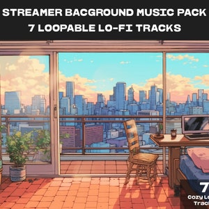 Twitch ミュージック ストリーマー ループ可能な Lo-Fi ミュージック、ムード サウンド、バックグラウンド ミュージック BGM ストリーマーと Vtuber 向け、YouTube ミュージック、pngtuber live2d