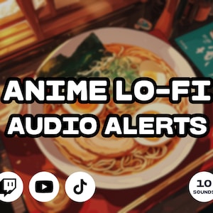10 Twitch Sound Alerts - LoFi, Fantasy, Anime and many more (notifications, transitions, sound effects for streamers, Vtubers, youtubers)