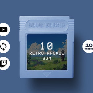 Retro arkadbakgrundsmusik, 10 loopbara spår (digital nedladdning)