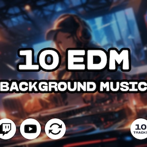 Música electrónica de baile (EDM) en bucle, música house para Twitch y YouTube (10 pistas) (Descarga digital)