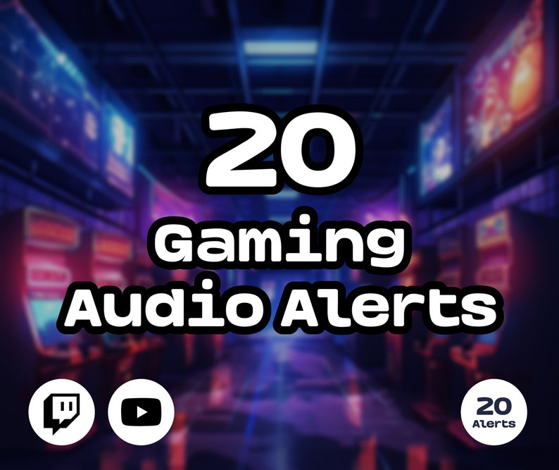 Twitch Sound Alerts Gaming Pack notifications, Transitions, Sound