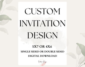 Custom Invitation for Birthday Invite Create Your Own Invite Custom Shower Invite for Bridal Shower Birthday Invitation Design