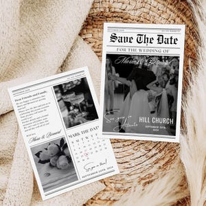 Modèle de carte de mariage "Retenez cette date", personnalisable "Retenez cette date", modèle de journal "Retenez cette date", "Retenez cette date" avec photo