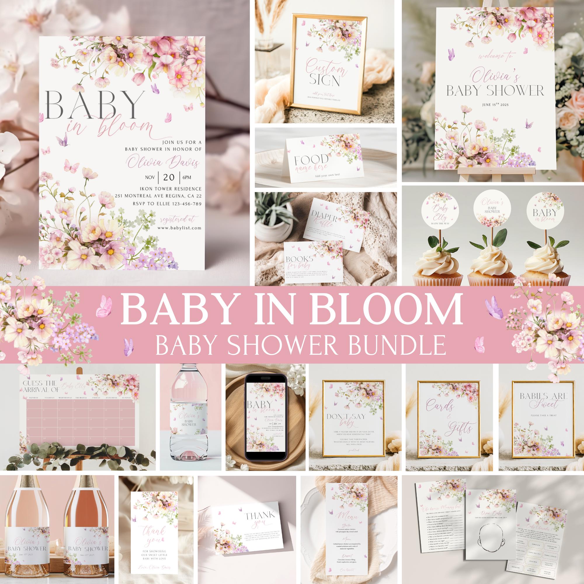 Baby In Bloom Tortenaufsatz Aus Holz – 14x20,8 Cm, Rustikale Kuchendekoration Für Babyparty Oder Gender Reveal