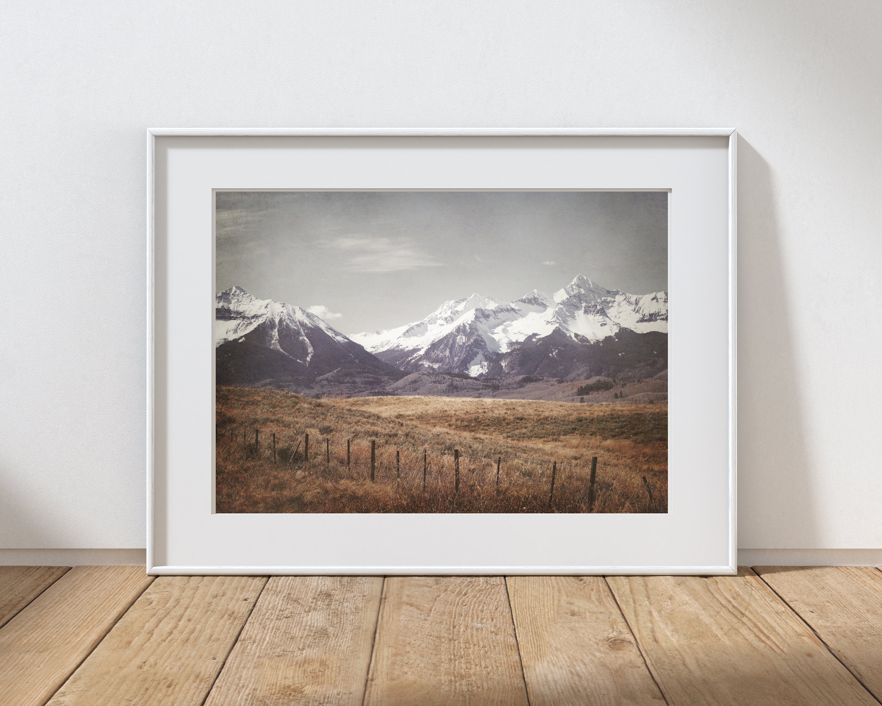 Mountain Photography Print, Telluride Colorado, Rustic Log Cabin Decor ...