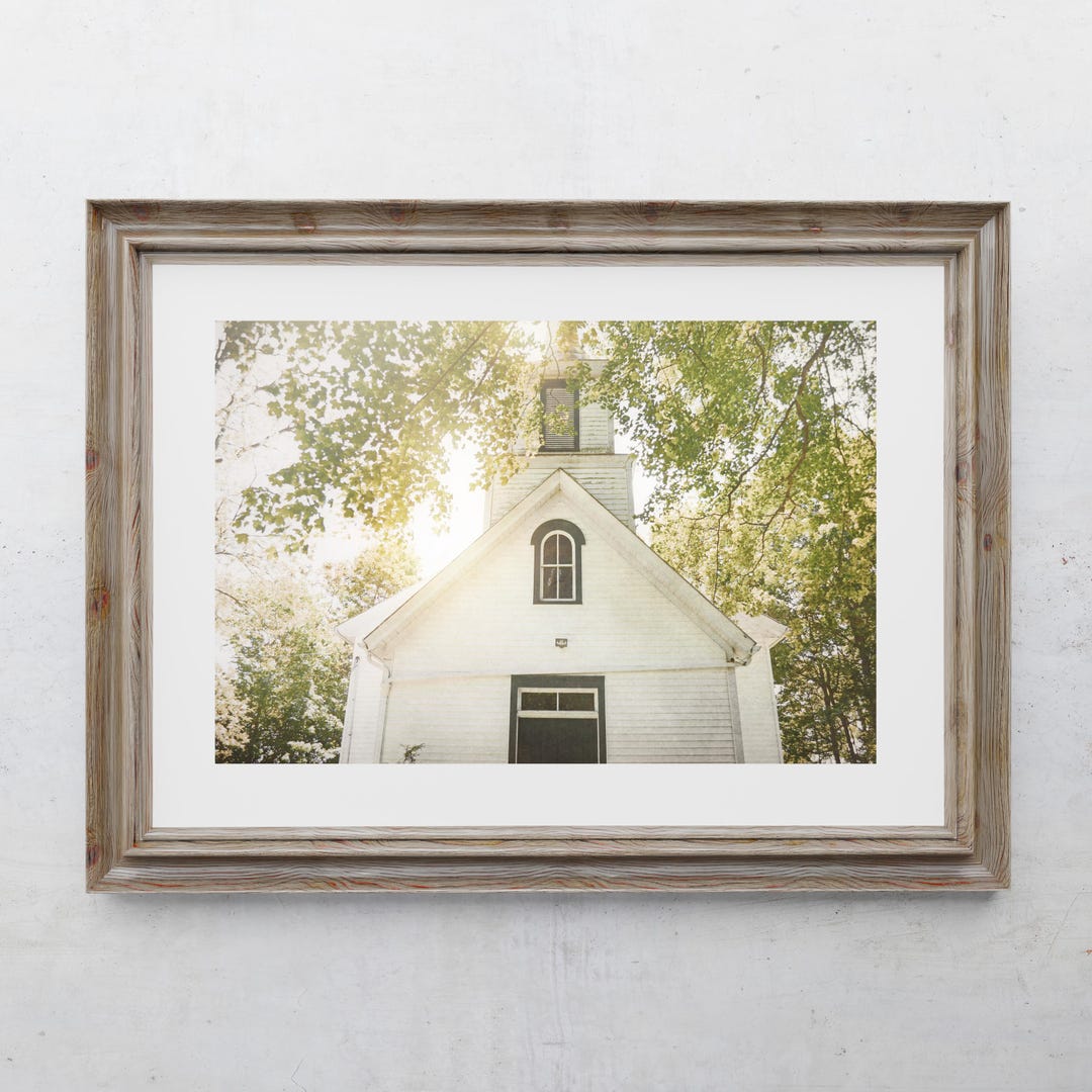 Church Photography Print, Farmhouse Decor, Home Decor, Country Churches ...