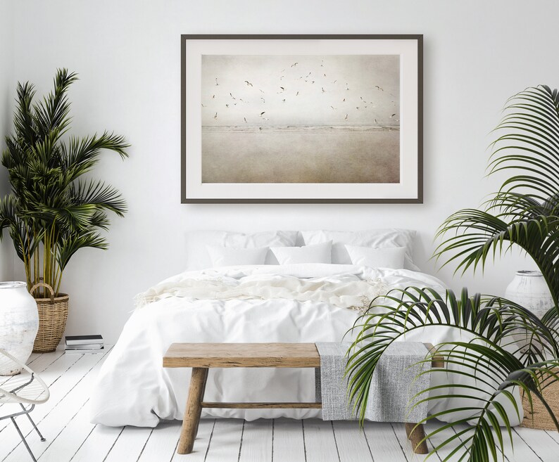 Ocean Photography Print, Rustic Home Decor, Seagulls Art, Birds Art, Cannon Beach Storm, Beach House Art, Oregon Coast, Spring Landscape zdjęcie 5