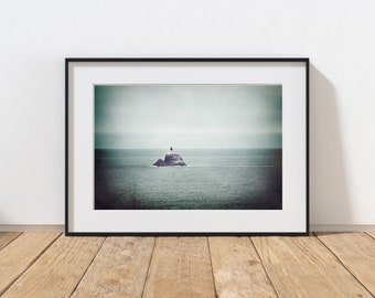 Old Lighthouse Photography Print, Pacific Northwest, Coastal Wall Art, Cannon Beach, Lighthouses, Oregon Spring, Ocean Sea Storm Landscape