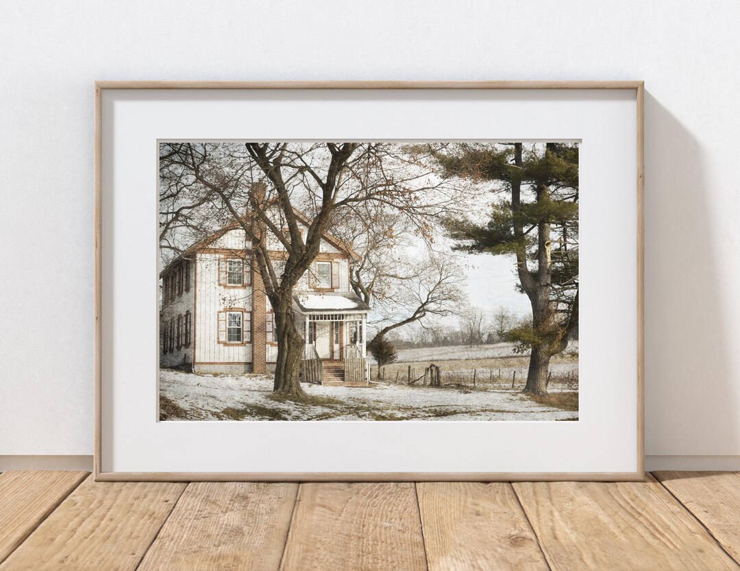 Farmhouse Photography Print, Rustic Home Decor, Primitive Country Art ...