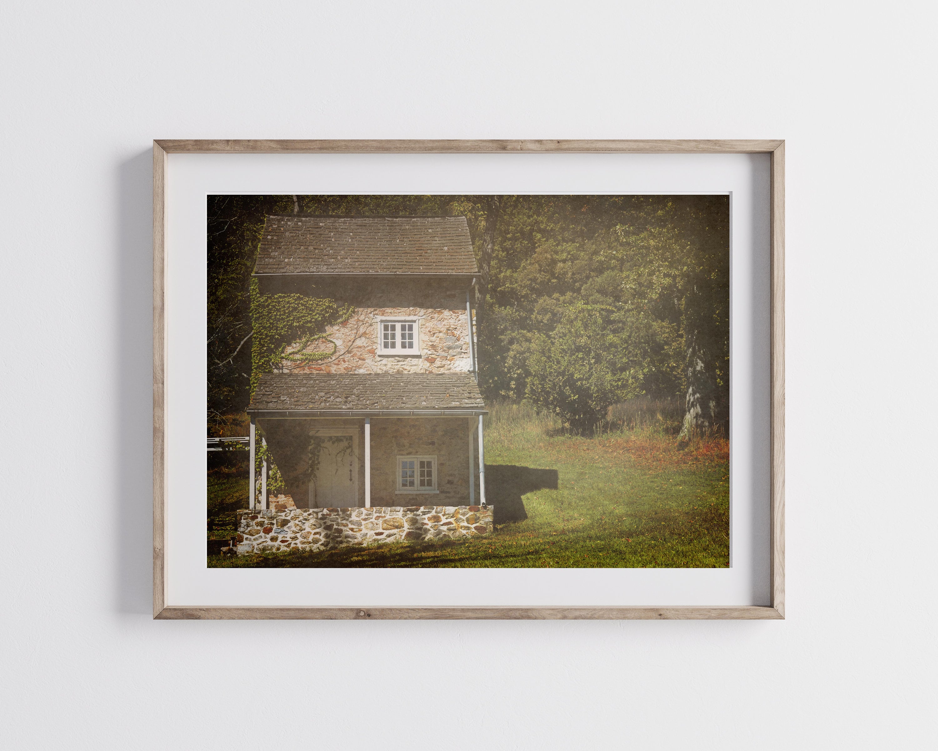 Farmhouse Photography Print, Rustic Colonial Art, Farm Decor, Old Stone ...