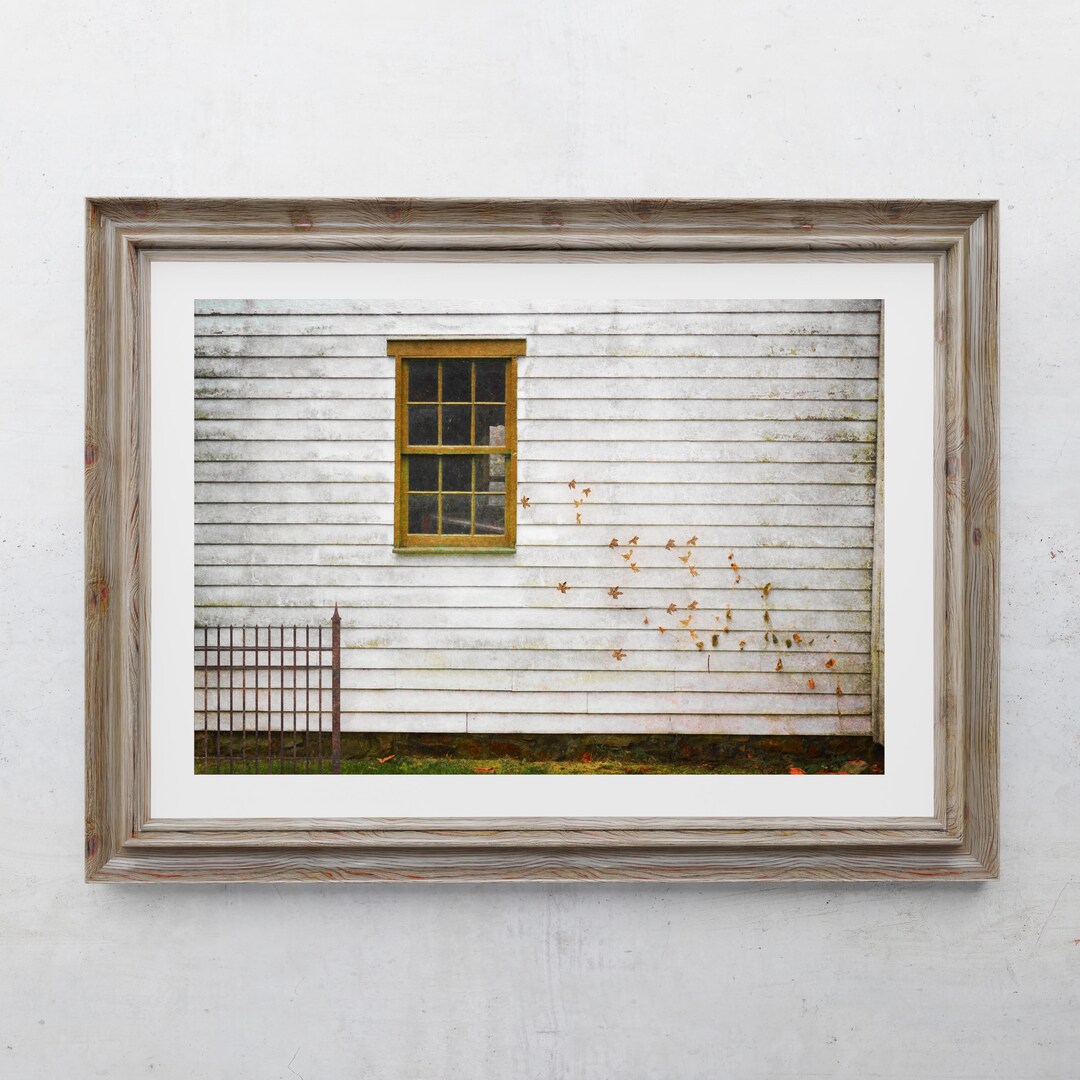 Farmhouse Photography Print, Rustic Home Decor, Fall Foliage, Old Mill ...