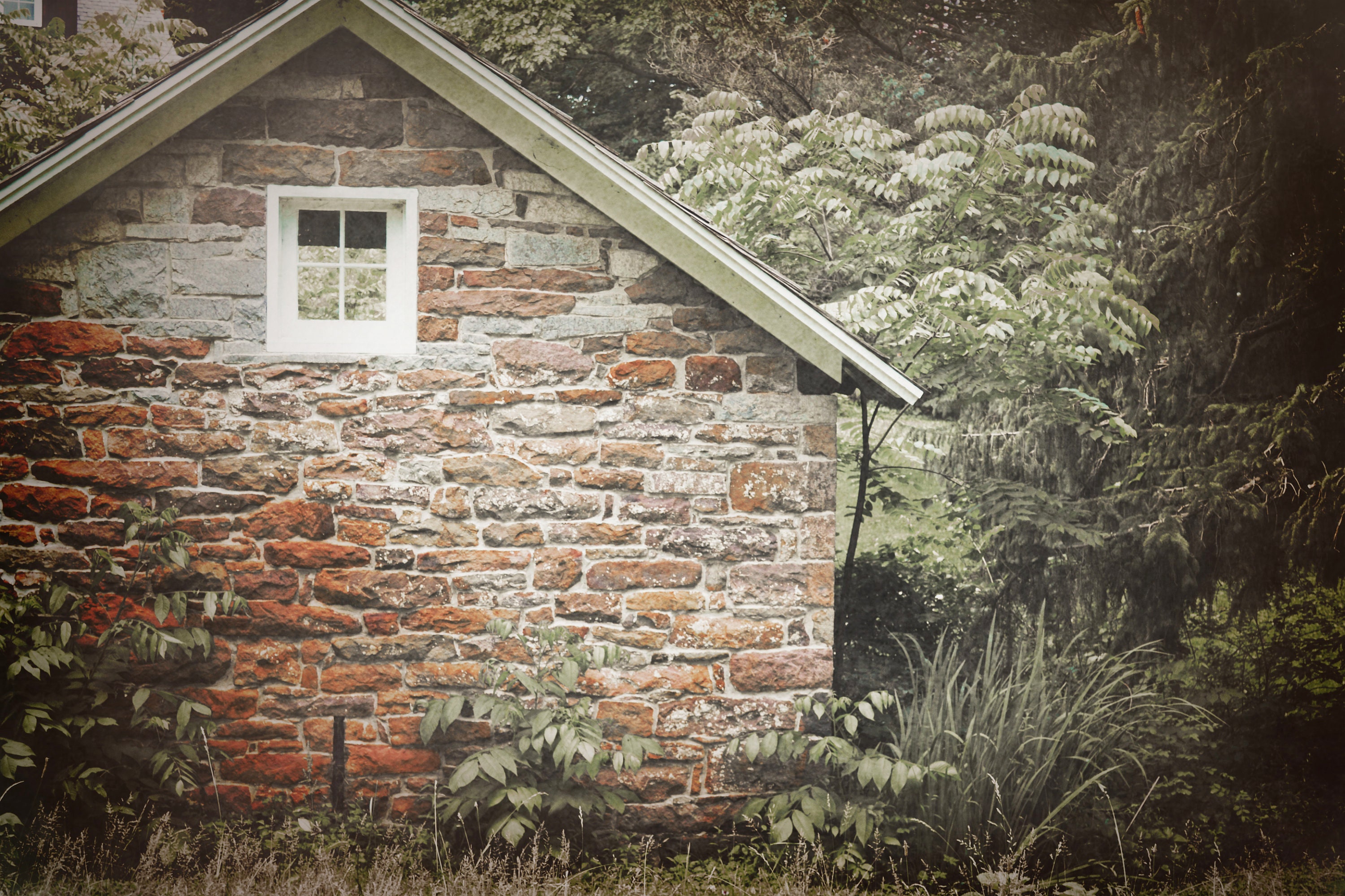 Farmhouse Photography Print, Rustic Farm Decor, Country Stone Cottage ...