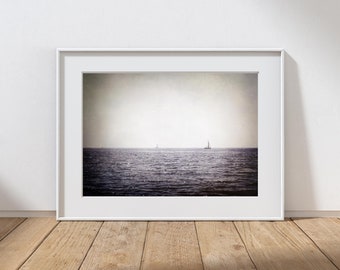 Fotografía de veleros, fotografía oceánica, decoración para casas de playa, arte de veleros, decoración del hogar, arte mural playero, paisaje veraniego de Florida