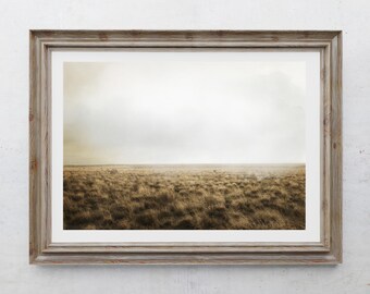 Desert Plains Photography Print, Farmhouse Decor, Southwest Art, Farm Field, Country Art, Minimalist Art, New Mexico, Autumn Landscape