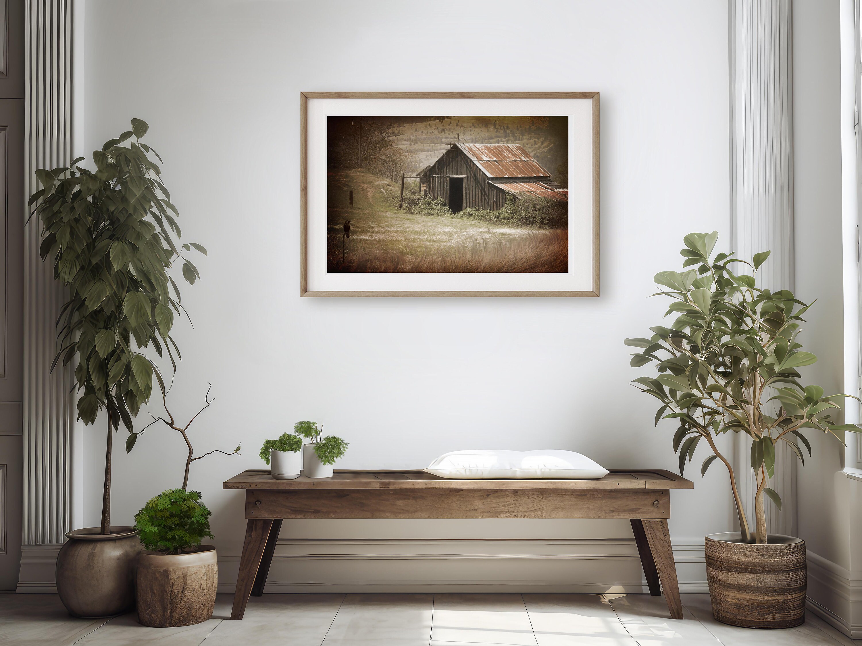 Barn Photography Print, Rustic Farmhouse Decor, Old Barn, Farm Field ...