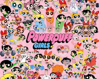 LOT DE 3 grandes épingles personnages filles Powerpuff en émail