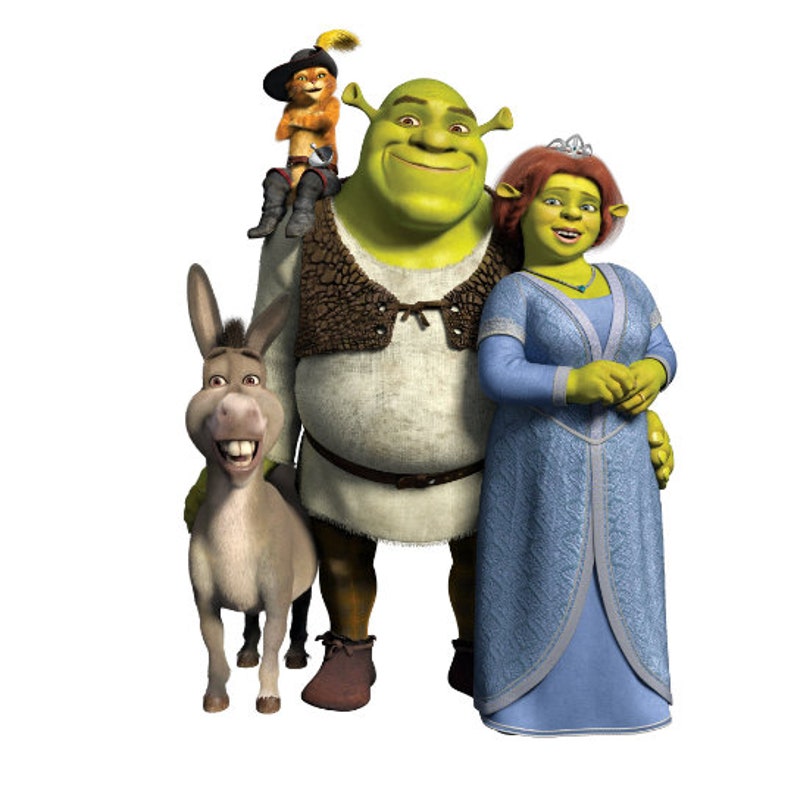 Shrek Shrek Png File Png Bundle Vector Cricut Silhouette Etsy