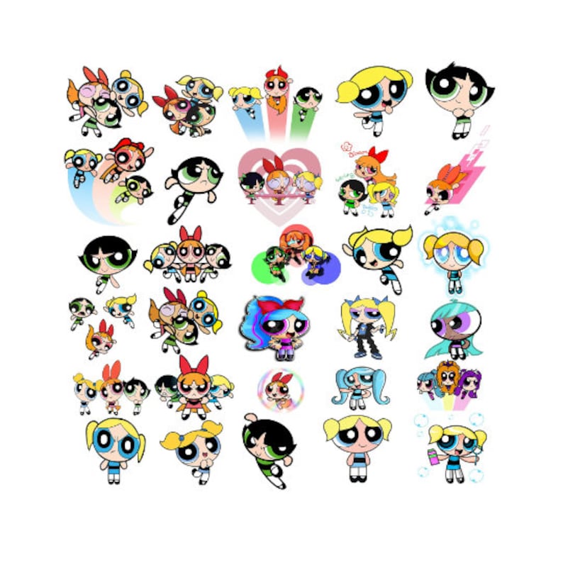 Powerpuff Girls PNG, Powerpuff Png Bundle, Powerpuff Girls Png