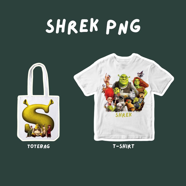 Shrek, Shrek Png File, Png Bundle, Vector, Cricut, Silhouette, Cut ...