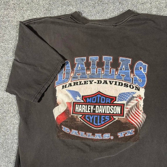 2000'S Harley-Davidson Motorcycle T-shirt, Men's Size XL (approx.) cotton black type Vintage Second Hand
