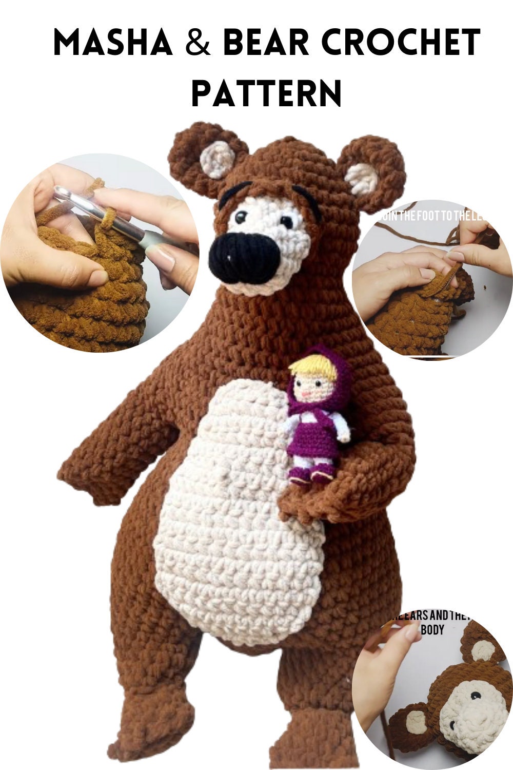 Pattern Crochet Bear-teddy Bear Crochet Pattern -masha and Bear ...
