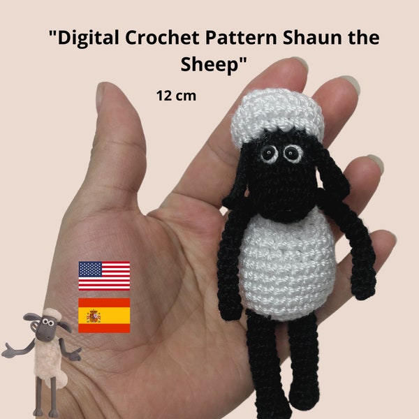 Shaun das Schaf – PDF-Muster – Schafmuster – Shaun-Schaf – Shaun-Schaf-Häkelmuster – Shaun-das-Schaf-Muster – Häkelschaf – Schaf