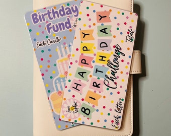 NEW Birthday savings challenge, cash stuffing| Budget binder insert budget binders, A6 Cash Envelopes