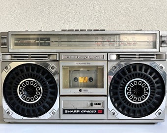 Sharp GF-6060X Radio Cassette Boombox Vintage