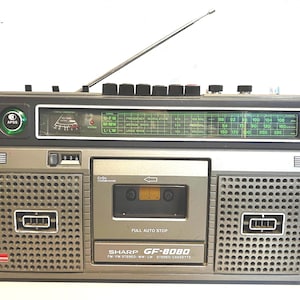 Sharp GF-8080H Radio Cassette Boombox Vintage