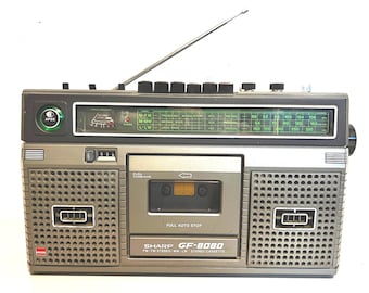 Sharp GF-8080H Radio Cassette Boombox Vintage
