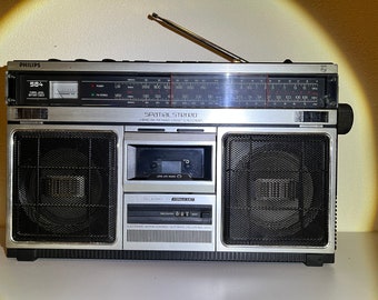 Philips 22RR584 radiocassette boombox vintage