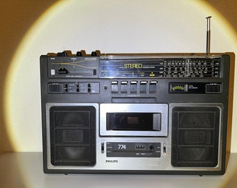 Philips 22RR774 Radio Kassetten Ghettoblaster Vintage