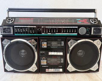Boombox Panasonic RX-CT800 Portable Stereo | Dual Cassette, 5-band