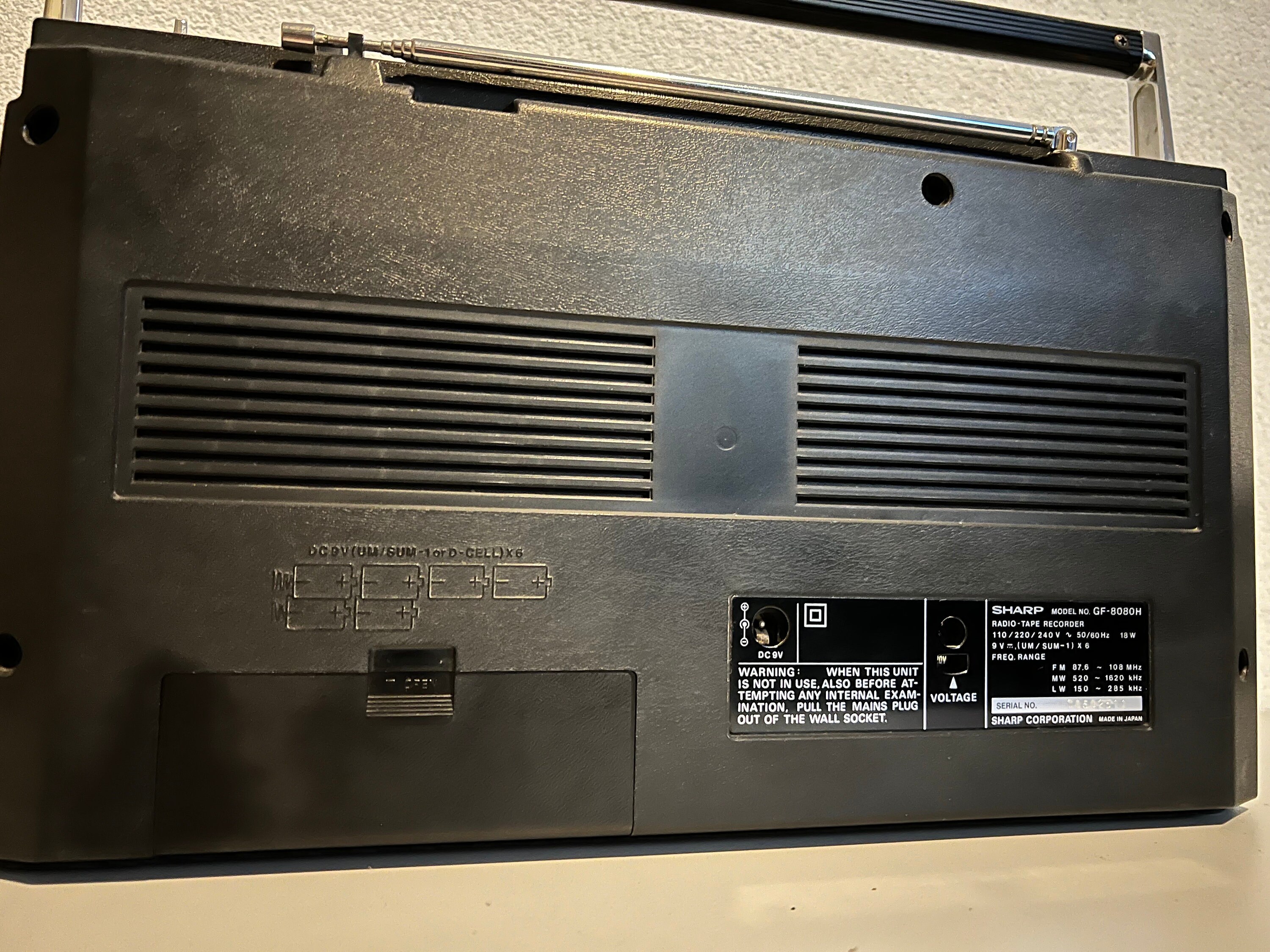 Radio K7 Stéréo Sharp GF-5757 - Années 80 - Excellent état