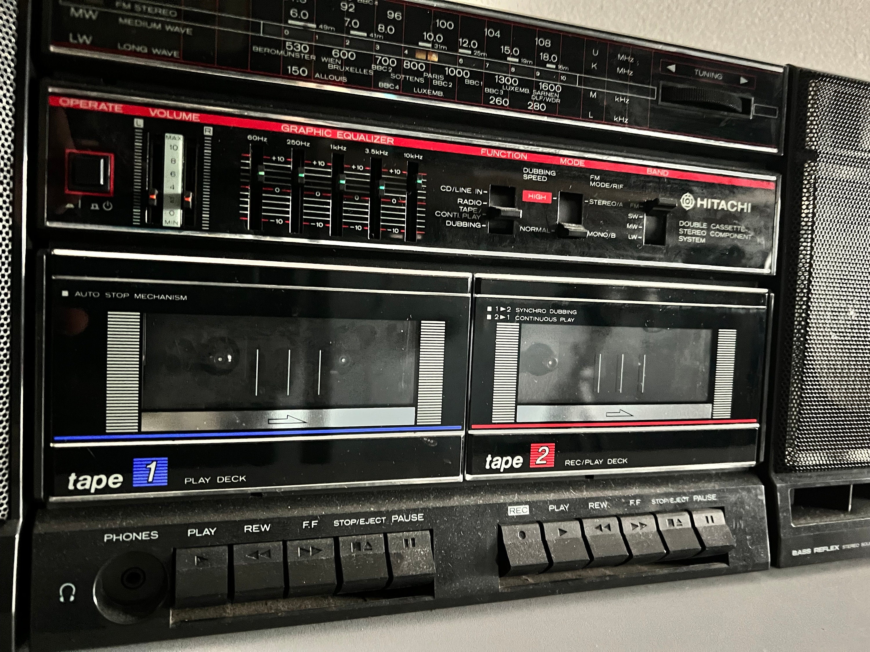 Hitachi TRK-540E Radio Cassette Boombox Vintage - Etsy