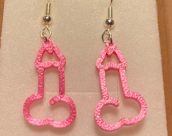 Penis Earrings| Funny earrings| Party jewelry| Adult theme|Bachelorette Party|Novelty|Prank|Gag Gift|Naughty||hen do|white elephant gift