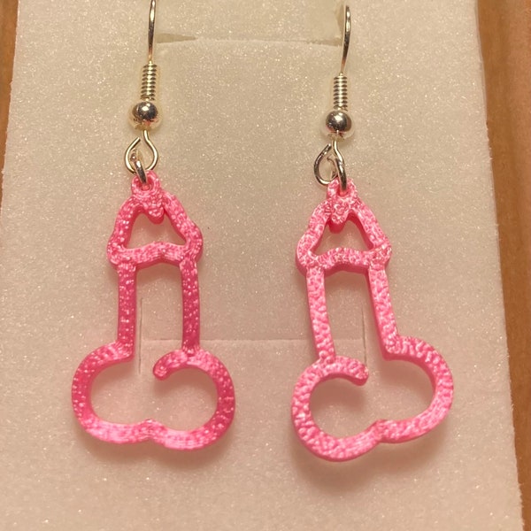 Penis Earrings| Funny earrings| Party jewelry| Adult theme|Bachelorette Party|Novelty|Prank|Gag Gift|Naughty||hen do|white elephant gift