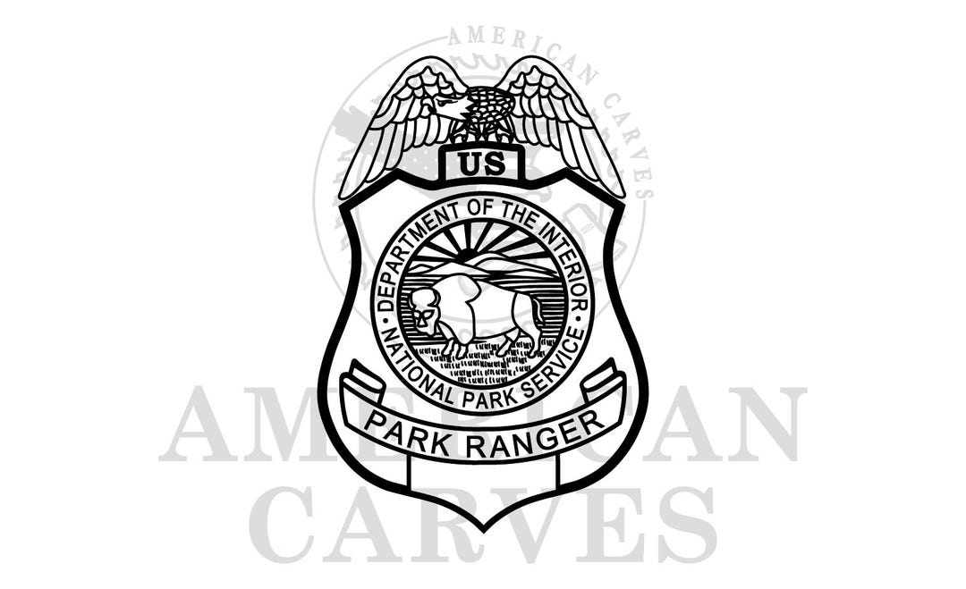 National Park Service Park Ranger Badge SVG File, Digital File Download ...