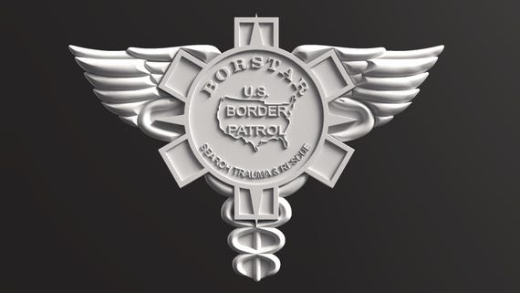Border Patrol BORSTAR Emblem STL, CNC Tested 3D Model (digital