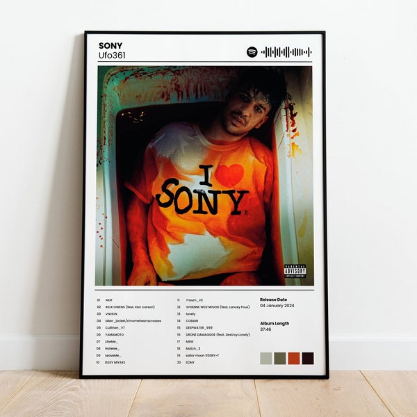 Album Poster Ufo361 SONY, Deutschrap Album-Cover